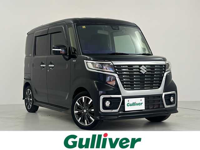 スズキ スペーシア カスタム HYBRID XS 大阪府 2020(令2)年 3.6万km ブルーイッシュブラックパール3 スズキセーフティサポート/純正8インチナビ/バックカメラ/両側パワースライドドア/DVD再生可能/シートヒーター/ドライブレコーダー/ETC装備/純正フロアマット/TV/オートライト