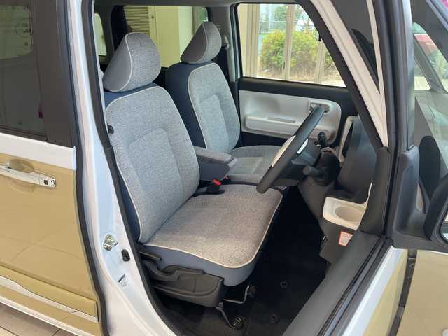 ダイハツ ムーヴ キャンバス ストライプス G 埼玉県 2023(令5)年 0.5万km シャイニングホワイトパール/サンドベージュメタリック スマートアシスト/純正9インチディスプレイオーディオ/　　BT/USB/CarPlay/バックカメラ/両側パワースライドドア/LEDオートライト/シートヒーター/コーナーセンサー/ステアリングスイッチ