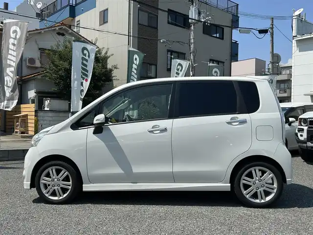 ダイハツ ムーヴ カスタム RS 兵庫県 2012(平24)年 7.7万km パールホワイトⅢ 外部検査実施済み/・ワンオーナー/・社外メモリーナビ（AVIC-RZ06）/・地デジ/DVD/BT/・バックカメラ/・ETC/・シートカバー/・MOMOステアリング/・スマートキー/・ドライブレコーダー/・純正15インチAW/・INNO車内キャリア/・社外LEDフォグランプ