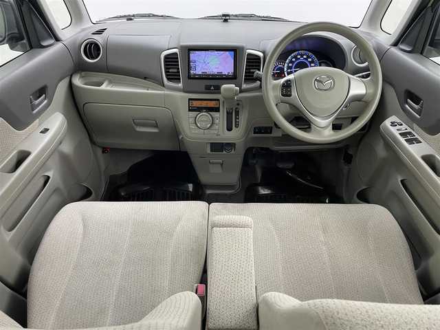 マツダ フレアワゴン XS 岡山県 2016(平28)年 5.4万km シフォンアイボリーM メモリーナビ　/【Bluetooth/フルセグTV/CD/DVD/USB接続】/型番:NR-MZ077/衝突軽減ブレーキシステム/片側パワースライドドア/ビルトインＥＴＣ/アイドリングストップ/純正フロアマット/ステアリングスイッチ/シートリフター/プッシュスタート/スマートキー×2