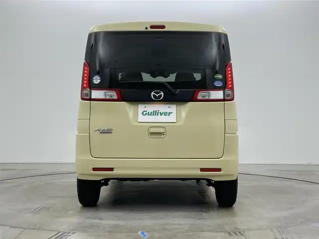 マツダ フレアワゴン XS 岡山県 2016(平28)年 5.4万km シフォンアイボリーM メモリーナビ　/【Bluetooth/フルセグTV/CD/DVD/USB接続】/型番:NR-MZ077/衝突軽減ブレーキシステム/片側パワースライドドア/ビルトインＥＴＣ/アイドリングストップ/純正フロアマット/ステアリングスイッチ/シートリフター/プッシュスタート/スマートキー×2