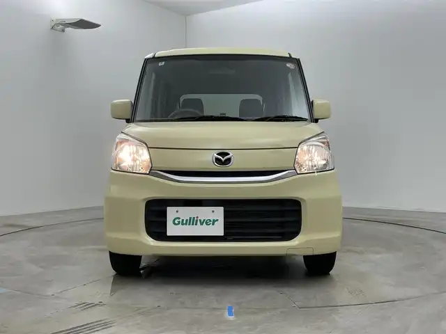 マツダ フレアワゴン XS 岡山県 2016(平28)年 5.4万km シフォンアイボリーM メモリーナビ　/【Bluetooth/フルセグTV/CD/DVD/USB接続】/型番:NR-MZ077/衝突軽減ブレーキシステム/片側パワースライドドア/ビルトインＥＴＣ/アイドリングストップ/純正フロアマット/ステアリングスイッチ/シートリフター/プッシュスタート/スマートキー×2