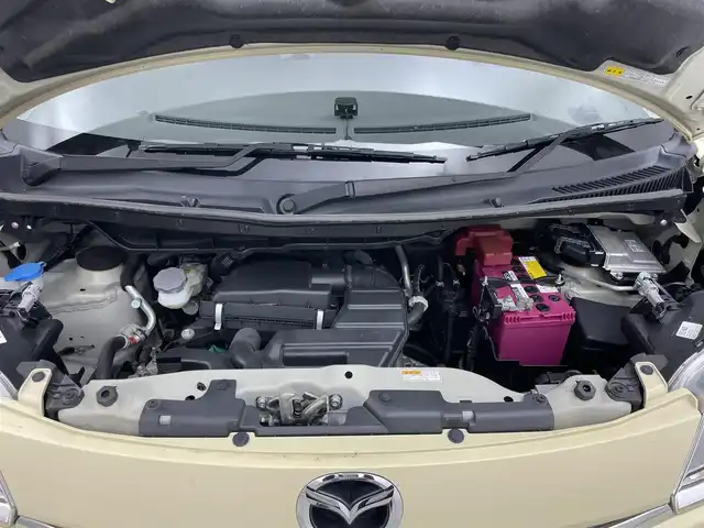 マツダ フレアワゴン XS 岡山県 2016(平28)年 5.4万km シフォンアイボリーM メモリーナビ　/【Bluetooth/フルセグTV/CD/DVD/USB接続】/型番:NR-MZ077/衝突軽減ブレーキシステム/片側パワースライドドア/ビルトインＥＴＣ/アイドリングストップ/純正フロアマット/ステアリングスイッチ/シートリフター/プッシュスタート/スマートキー×2