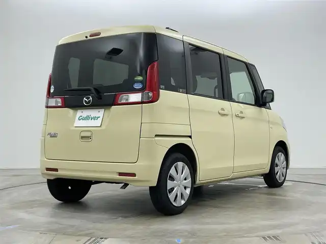 マツダ フレアワゴン XS 岡山県 2016(平28)年 5.4万km シフォンアイボリーM メモリーナビ　/【Bluetooth/フルセグTV/CD/DVD/USB接続】/型番:NR-MZ077/衝突軽減ブレーキシステム/片側パワースライドドア/ビルトインＥＴＣ/アイドリングストップ/純正フロアマット/ステアリングスイッチ/シートリフター/プッシュスタート/スマートキー×2