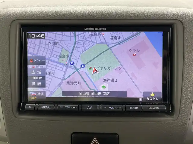 マツダ フレアワゴン XS 岡山県 2016(平28)年 5.4万km シフォンアイボリーM メモリーナビ　/【Bluetooth/フルセグTV/CD/DVD/USB接続】/型番:NR-MZ077/衝突軽減ブレーキシステム/片側パワースライドドア/ビルトインＥＴＣ/アイドリングストップ/純正フロアマット/ステアリングスイッチ/シートリフター/プッシュスタート/スマートキー×2