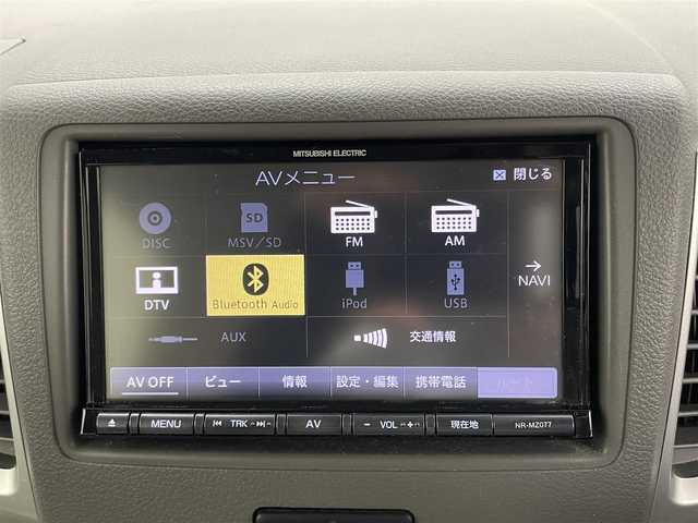 マツダ フレアワゴン XS 岡山県 2016(平28)年 5.4万km シフォンアイボリーM メモリーナビ　/【Bluetooth/フルセグTV/CD/DVD/USB接続】/型番:NR-MZ077/衝突軽減ブレーキシステム/片側パワースライドドア/ビルトインＥＴＣ/アイドリングストップ/純正フロアマット/ステアリングスイッチ/シートリフター/プッシュスタート/スマートキー×2