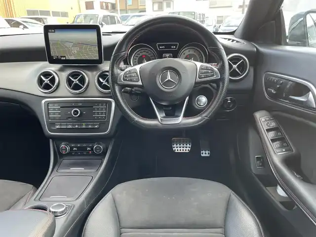 メルセデス・ベンツ ＣＬＡ２５０ 静岡県 2016(平28)年 9.7万km コスモスブラック AMGライン/ワンオーナー/純正HDDナビ・フルセグTV/DVD/CD/SD/Bluetooth/純正18インチアルミホイール/バックカメラ/クルーズコントロール/ハーフレザーシート/前席パワーシート/シートヒーター/HIDライト/スマートキー/プッシュスタート/新車時保証書/取扱説明書