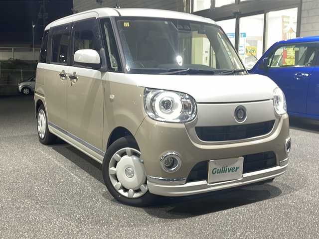 ダイハツ ムーヴ キャンバス G メイクアップ リミテッド　SAⅢ 山口県 2018(平30)年 10.3万km パールホワイトⅢ/ナチュラルベージュマイカメタリック 2トーン ワンオーナー　/両側パワースライドドア　/全方位カメラ　/Panasonic９型メモリナビ　/AM/FM/CD/DVD/Bluetooth/フルセグTV/コーナーセンサー　/ＬＥＤヘッドライト　/スマートキー×２　/純正フロアマット　/衝突被害軽減ブレーキ　/ＥＴＣ　/ドライブレコーダー