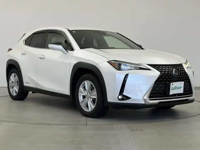 レクサス ＵＸ 250h バージョンC 愛知県 2021(令3)年 4.9万km ソニッククォーツ 純正12.3インチンナビ/アラウンドビューモニター/フルセグTV/レクサスセーフティシステム/クルーズコントロール/衝突被害軽減システム/ブラインドスポットモニター/横滑り防止装置/コーナーセンサー/レーンキープアシスト/オートライト/オートマチックハイビーム/LEDヘッドライト/LEDフォグランプ/パワーシート/シートヒーター/ステアリングヒーター/電動リアゲート/ヘッドアップディスプレイ/パドルシフト/前後ドライブレコーダー/ETC2.0/純正AW/純正フロアマット/プッシュスタート/スマートキー/スペアキー