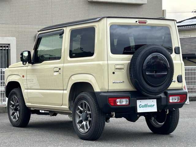 スズキ ジムニー XC 香川県 2021(令3)年 0.5万km シフォンアイボリーメタリックブラック2トーンルーフ 衝突被害軽減ブレーキ/レーンアシスト/社外SDナビ フルセグTV CD DVD BT/バックカメラ/ETC/スマートキー 2個/シートヒーター /LEDオートヘッドライト/フォグライト/電動格納ミラー/クルーズコントロール/ステアリングリモコン/16インチ アルミホイール/オートエアコン/ドラレコ/W サイド エアバッグ