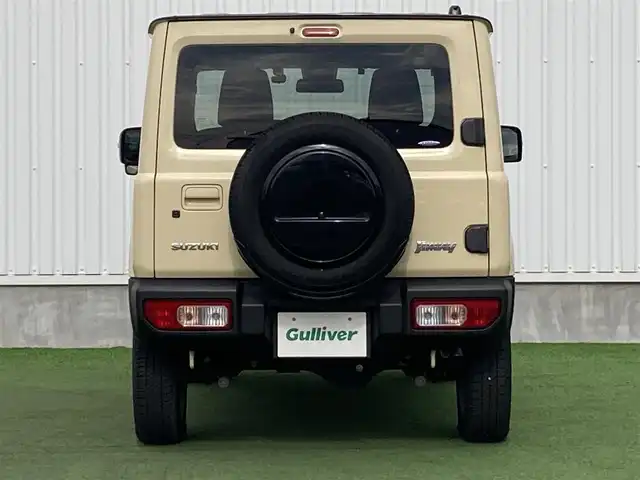 スズキ ジムニー XC 香川県 2021(令3)年 0.5万km シフォンアイボリーメタリックブラック2トーンルーフ 衝突被害軽減ブレーキ/レーンアシスト/社外SDナビ フルセグTV CD DVD BT/バックカメラ/ETC/スマートキー 2個/シートヒーター /LEDオートヘッドライト/フォグライト/電動格納ミラー/クルーズコントロール/ステアリングリモコン/16インチ アルミホイール/オートエアコン/ドラレコ/W サイド エアバッグ