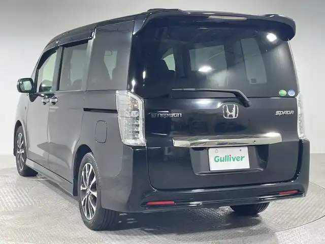 ホンダ ステップワゴン スパーダ Z クールスピリット 神奈川県 2012(平24)年 6.2万km プレミアムスパークルブラックパール 純正７型メモリーナビゲーション【VXM122VF】/両側電動スライドドア/フルセグ　AM FM MUSICRACK Bluetooth　SDREC　USB ipod　CD DVD/バックカメラ/クルーズコントロール/アイドリングストップ/ハーフレザーシート/革巻きステアリング/パドルシフト/キーレスエントリー/ETC/ECON/スマートキー/HIDヘッドライト/オートライト/フロントフォグランプ/純正17インチアルミホイール/純正サイドシル・リアスポイラー/電格ウインカーミラー