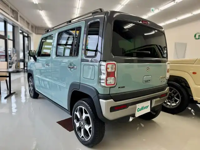 スズキ ハスラー Jスタイル 滋賀県 2021(令3)年 4.2万km オフブルーメタリック/ガンメタリック2トーンルーフ ワンオーナー/純正フルセグナビ/　フルセグ Bluetooth AM FM SD /ビルトインETC/デュアルカメラブレーキサポート/衝突軽減ブレーキ/車線逸脱警報機能/ふらつき警報機能/ハイビームアシスト/先行車発進お知らせ機能/コーナーセンサー/純正フロアマット/ルーフレール/純正LEDヘッドライト/純正15インチアルミ/純正フロアマット/シートヒーター/スマートキー×2/プッシュスタート/