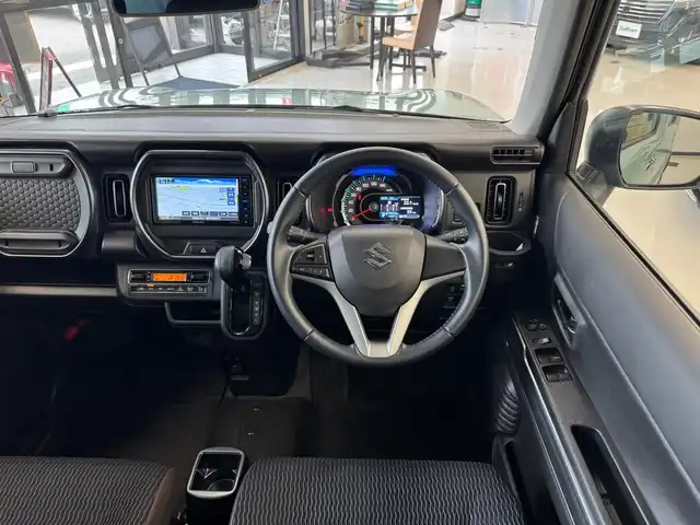 スズキ ハスラー Jスタイル 滋賀県 2021(令3)年 4.2万km オフブルーメタリック/ガンメタリック2トーンルーフ ワンオーナー/純正フルセグナビ/　フルセグ Bluetooth AM FM SD /ビルトインETC/デュアルカメラブレーキサポート/衝突軽減ブレーキ/車線逸脱警報機能/ふらつき警報機能/ハイビームアシスト/先行車発進お知らせ機能/コーナーセンサー/純正フロアマット/ルーフレール/純正LEDヘッドライト/純正15インチアルミ/純正フロアマット/シートヒーター/スマートキー×2/プッシュスタート/