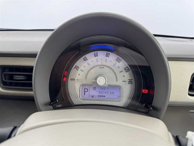 スズキ ラパン G 愛知県 2018(平30)年 5.1万km シフォンアイボリーM 純正オーディオ/　　・CDデッキ/プッシュスタート/MTモード付AT/ETC/ベンチシート/純正ホイールキャップ/パワーステアリング/パワーウィンドウ/レーダーブレーキサポートシステム/横滑り防止機能/取扱説明書/保証書