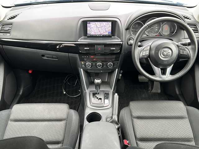 マツダ ＣＸ－５ XD 富山県 2012(平24)年 14.5万km スカイブルーマイカ ワンオーナー/スマートキー×２/社外HDDナビ（CN-S310D)/DVD/BT/MSV/フルセグTV/バックカメラ/左サイドカメラ/ETC/衝突安全ブレーキ/AFS/TCS/RVM/クルーズコントロール/プッシュスタート/ステアリングスイッチ/電動格納ミラー/アイドリングストップ/ドライブレコーダー/リアスポイラー/皮巻きステアリング/純正１７インチAW/ISOFIX対応/フォグランプ/保証書・取説・ナビ取説