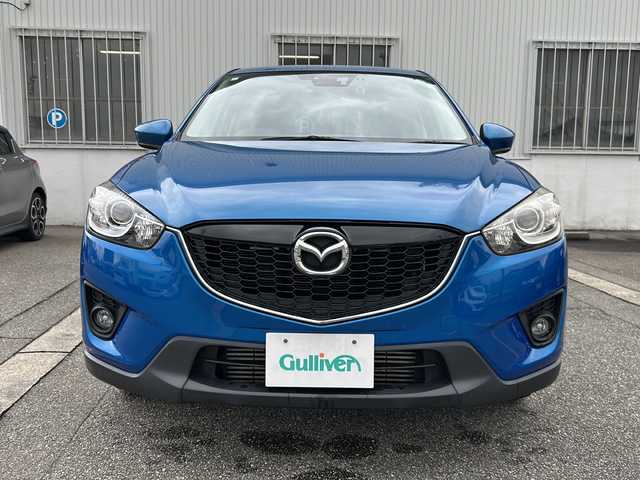 マツダ ＣＸ－５ XD 富山県 2012(平24)年 14.5万km スカイブルーマイカ ワンオーナー/スマートキー×２/社外HDDナビ（CN-S310D)/DVD/BT/MSV/フルセグTV/バックカメラ/左サイドカメラ/ETC/衝突安全ブレーキ/AFS/TCS/RVM/クルーズコントロール/プッシュスタート/ステアリングスイッチ/電動格納ミラー/アイドリングストップ/ドライブレコーダー/リアスポイラー/皮巻きステアリング/純正１７インチAW/ISOFIX対応/フォグランプ/保証書・取説・ナビ取説