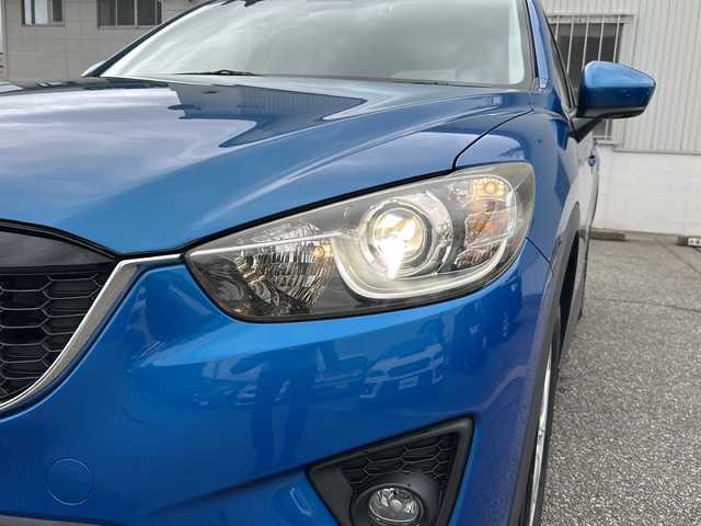 マツダ ＣＸ－５ XD 富山県 2012(平24)年 14.5万km スカイブルーマイカ ワンオーナー/スマートキー×２/社外HDDナビ（CN-S310D)/DVD/BT/MSV/フルセグTV/バックカメラ/左サイドカメラ/ETC/衝突安全ブレーキ/AFS/TCS/RVM/クルーズコントロール/プッシュスタート/ステアリングスイッチ/電動格納ミラー/アイドリングストップ/ドライブレコーダー/リアスポイラー/皮巻きステアリング/純正１７インチAW/ISOFIX対応/フォグランプ/保証書・取説・ナビ取説