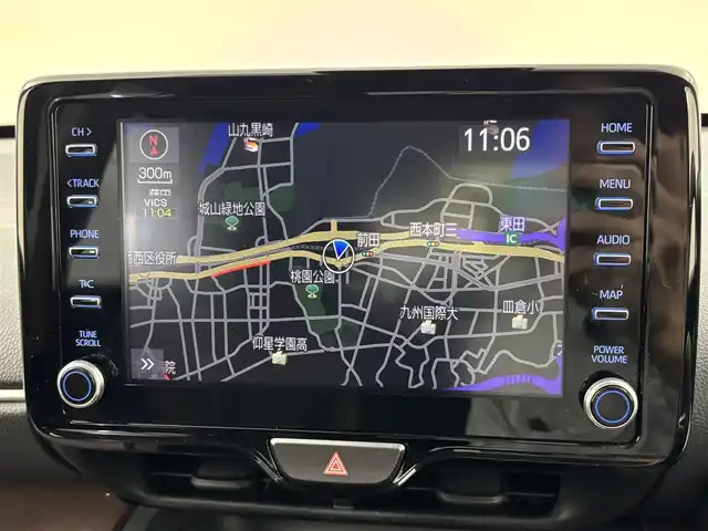 トヨタ ヤリスクロス ハイブリッド Z 福岡県 2021(令3)年 5.4万km ブラックマイカ ワンオーナー　/純正ＤＡナビ／フルセグＴＶ　/全方位カメラ　/ＥＴＣ　/レーダークルコン　/コーナーセンサー　/衝突軽減ブレーキ　/レーンキープ　/ＢＳＭ　/アクセル踏み間違い防止　/シートヒーター　/ハーフレザー　/ＬＥＤ