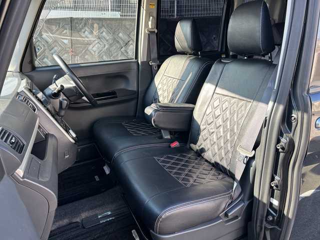 ダイハツ タント カスタム RS SA 大阪府 2014(平26)年 7.6万km ブラックマイカメタリック スマートアシスト　8型ナビ　CD　DVD　フルセグTV　USB　バックカメラ　両側パワースライドドア　ステアリングリモコン　LEDオートライト　フォグ　スマートキー　ウィンカーミラー　アイドリングストップ　ETC　シートカバー