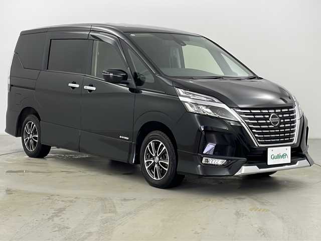 日産 セレナ ハイウェイスター V 道央・札幌 2021(令3)年 3.6万km ダイヤモンドブラック ・ワンオーナー/・純正9インチナビ&DVD &TV&CD&BT/・両側パワースライドドア/・エマージェンシーブレーキ/・プロパイロット/・側方支援/・後側支援/・標識認識機能/・クリアランスソナー/・社外デジタルインナーミラー型ドラレコ前後/・ハンズフリーオートスライドドア/・バックカメラ/・オートマチックハイビーム/・オートライト/・ステアリングスイッチ/・ビルトインETC/・プッシュスタート/・スマートキー/・LEDヘッドライト/・LEDフォグ