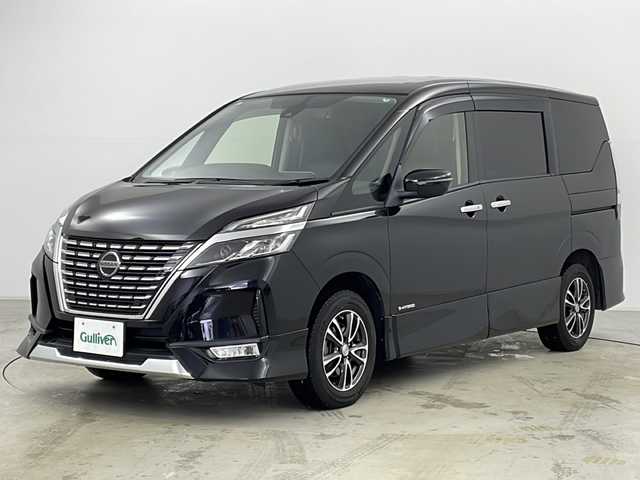 日産 セレナ ハイウェイスター V 道央・札幌 2021(令3)年 3.6万km ダイヤモンドブラック ・ワンオーナー/・純正9インチナビ&DVD &TV&CD&BT/・両側パワースライドドア/・エマージェンシーブレーキ/・プロパイロット/・側方支援/・後側支援/・標識認識機能/・クリアランスソナー/・社外デジタルインナーミラー型ドラレコ前後/・ハンズフリーオートスライドドア/・バックカメラ/・オートマチックハイビーム/・オートライト/・ステアリングスイッチ/・ビルトインETC/・プッシュスタート/・スマートキー/・LEDヘッドライト/・LEDフォグ