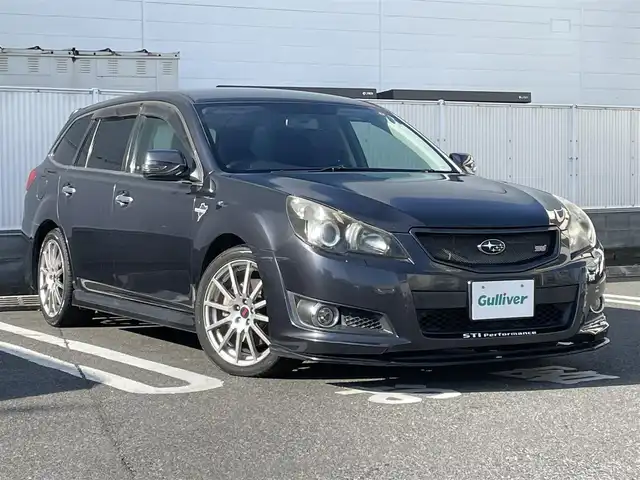 スバル レガシィ ツーリングワゴン 2．5i Sパッケージ 群馬県 2010(平22)年 11万km グラファイトグレーメタリック STIエアロ/クルーズコントロール/パドルシフト/ETC/ハーフレザーシート/前席パワーシート/電格ミラー/ドアバイザー/社外フロアマット/純正18インチアルミホイール