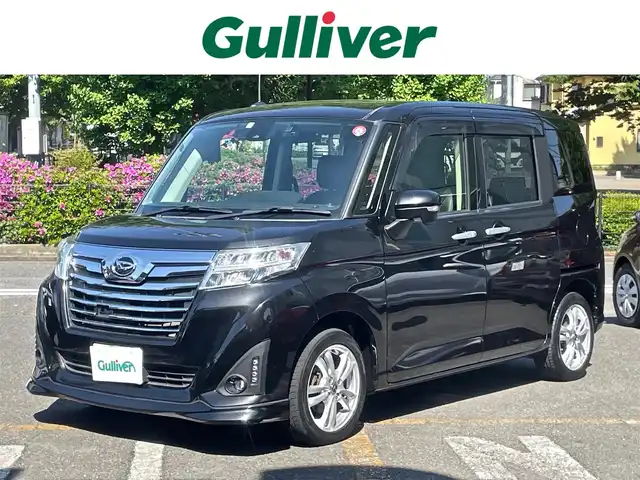 ダイハツ トール カスタムG SAⅡ 神奈川県 2018(平30)年 5.4万km ブラックマイカメタリック ワンオーナー/スマートアシスト2/クルーズコントロール/アルパイン9型ナビ/CD/DVD/Bluetooth/地デジ/バックカメラ/ETC車載器/両側パワースライドドア/LEDヘッドランプ/オートライト/シートヒーター/シートバックテーブル