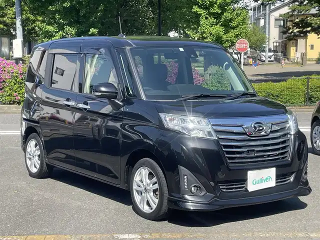 ダイハツ トール カスタムG SAⅡ 神奈川県 2018(平30)年 5.4万km ブラックマイカメタリック ワンオーナー/スマートアシスト2/クルーズコントロール/アルパイン9型ナビ/CD/DVD/Bluetooth/地デジ/バックカメラ/ETC車載器/両側パワースライドドア/LEDヘッドランプ/オートライト/シートヒーター/シートバックテーブル