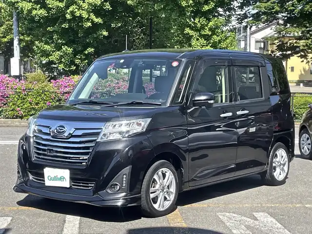 ダイハツ トール カスタムG SAⅡ 神奈川県 2018(平30)年 5.4万km ブラックマイカメタリック ワンオーナー/スマートアシスト2/クルーズコントロール/アルパイン9型ナビ/CD/DVD/Bluetooth/地デジ/バックカメラ/ETC車載器/両側パワースライドドア/LEDヘッドランプ/オートライト/シートヒーター/シートバックテーブル