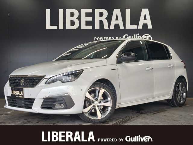 プジョー ３０８ GTライン ブルーHDi 群馬県 2020(令2)年 4.4万km ネイクルホワイト ワンオーナー/ACC/バックカメラ/アップルCarPlay/Androidauto/ETC/スマートキー/17インチAW/LEDライト/パークアシスト/コーナセンサー/レーンキープ/ブラインドスポット