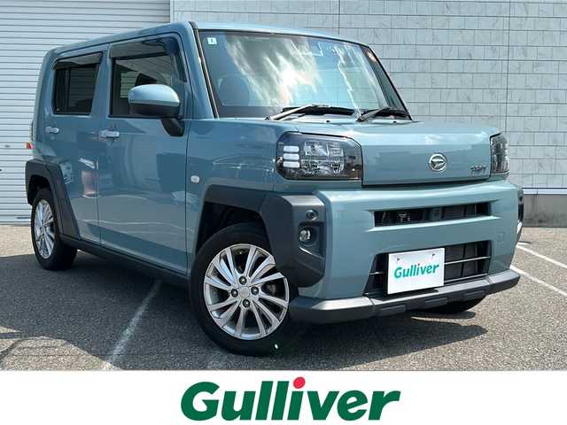 ダイハツ タフト X ターボ 新潟県 2022(令4)年 3.8万km レイクブルーメタリック 社外ナビ【BT/フルセグTV/FM・AM】/衝突軽減/バックカメラ/アイドリングストップ/コーナーセンサー　/ドライブレコーダー/横滑り防止/オートライト/プッシュスタート
