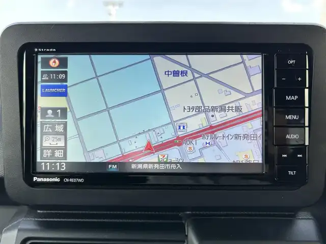 ダイハツ タフト X ターボ 新潟県 2022(令4)年 3.8万km レイクブルーメタリック 社外ナビ【BT/フルセグTV/FM・AM】/衝突軽減/バックカメラ/アイドリングストップ/コーナーセンサー　/ドライブレコーダー/横滑り防止/オートライト/プッシュスタート