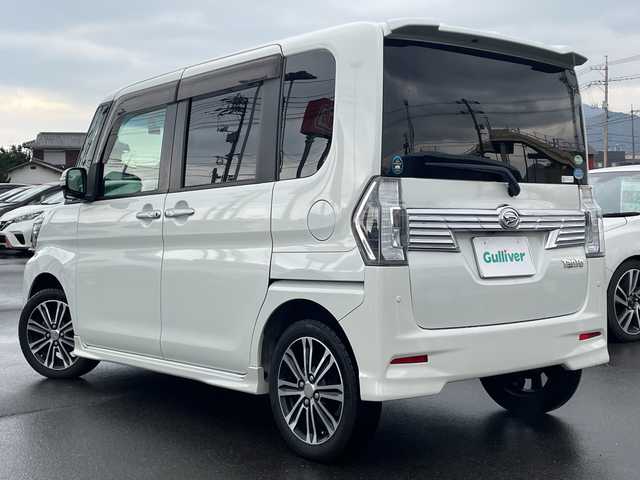 ダイハツ タント カスタム RS トップED SAⅡ 山口県 2016(平28)年 6.1万km パールホワイトⅢ ワンオーナー/スマートアシストII/・衝突被害軽減ブレーキ機能/・誤発信抑制機能（前方向＋後方向）/・車線逸脱警報機能/・先行車発進お知らせ機能　/前後方向ドライブレコーダー（ZDR-016）/純正メモリナビ・フルセグTV/DVD/CD/USB/Bluetooth/バックカメラ/プッシュスタート/スマートキーｘ２/両側パワースライドドア/後席サンシェード/オートライト/フォグライト/ETC/アイドリングストップ/ドアバイザー/純正１５インチAW/純正フロアマット/新車時保証書/取扱説明書