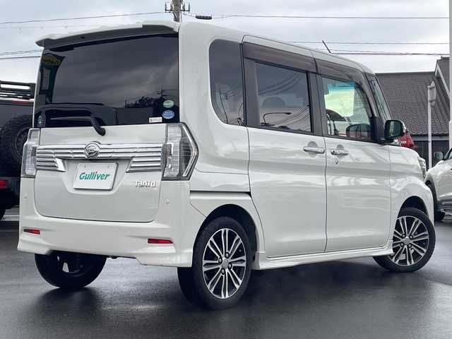 ダイハツ タント カスタム RS トップED SAⅡ 山口県 2016(平28)年 6.1万km パールホワイトⅢ ワンオーナー/スマートアシストII/・衝突被害軽減ブレーキ機能/・誤発信抑制機能（前方向＋後方向）/・車線逸脱警報機能/・先行車発進お知らせ機能　/前後方向ドライブレコーダー（ZDR-016）/純正メモリナビ・フルセグTV/DVD/CD/USB/Bluetooth/バックカメラ/プッシュスタート/スマートキーｘ２/両側パワースライドドア/後席サンシェード/オートライト/フォグライト/ETC/アイドリングストップ/ドアバイザー/純正１５インチAW/純正フロアマット/新車時保証書/取扱説明書