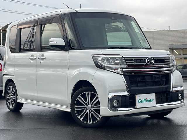 ダイハツ タント カスタム RS トップED SAⅡ 山口県 2016(平28)年 6.1万km パールホワイトⅢ ワンオーナー/スマートアシストII/・衝突被害軽減ブレーキ機能/・誤発信抑制機能（前方向＋後方向）/・車線逸脱警報機能/・先行車発進お知らせ機能　/前後方向ドライブレコーダー（ZDR-016）/純正メモリナビ・フルセグTV/DVD/CD/USB/Bluetooth/バックカメラ/プッシュスタート/スマートキーｘ２/両側パワースライドドア/後席サンシェード/オートライト/フォグライト/ETC/アイドリングストップ/ドアバイザー/純正１５インチAW/純正フロアマット/新車時保証書/取扱説明書