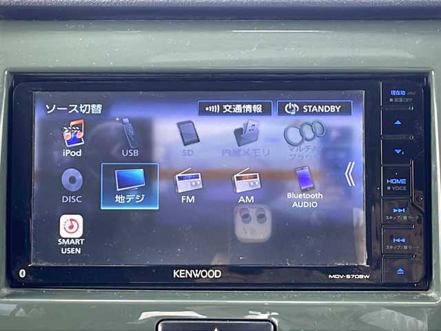スズキ ハスラー J 三重県 2019(令1)年 8.2万km クールカーキパールメタリック/ホワイト2トーンルーフ プッシュスタート/アイドリングストップ/横滑り防止/レーンキープアシスト/衝突軽減ブレーキ/ステアリングリモコン/革巻きステアリング/USB給電ポート/シートヒーター(前席)/社外ナビ(AM/FM/CD/DVD/TV/BT)/フルセグTV/前方ドラレコ/ビルトインETC/純正フロアマット/オートライト/スペアキー/禁煙車/電動格納ミラー