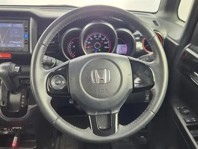 ホンダ Ｎ ＢＯＸ 2トーン カスタム SSパッケージ 愛知県 2016(平28)年 15.5万km 赤／黒 代車使用落札不可/純正メモリナビ/(Bluetooth・ワンセグテレビ・CD・DVD・AM・FM)/ETC/バックカメラ/ステアリングスイッチ/ラゲッジルームランプ/電動格納ミラー/フォグランプ/リアサンシェード/片側パワースライドドア/サイドビューサポートミラー/ウィンカーミラー/純正14インチオールブラックAW