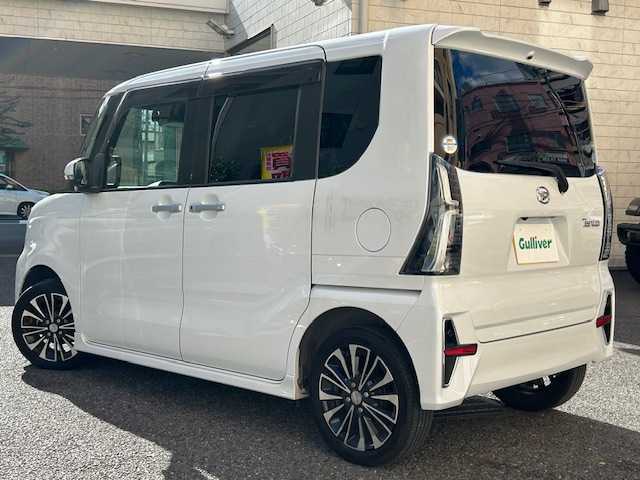 ダイハツ タント カスタム RS 東京都 2019(令1)年 5.3万km シャイニングホワイトパール 純正ナビ/(フルセグTV/CD/DVD/Bluetooth/SD)/純正ドラレコ(DRN-H70N)/ETC/両側パワースライドドア/全方位カメラ/スマートパノラマパーキングアシスト/ターボ/スペアキー3本/前席シートヒーター/純正アルミホイル/フロアマット/ステアリングスイッチ/取扱説明書/保証書