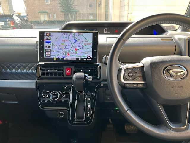 ダイハツ タント カスタム RS 東京都 2019(令1)年 5.3万km シャイニングホワイトパール 純正ナビ/(フルセグTV/CD/DVD/Bluetooth/SD)/純正ドラレコ(DRN-H70N)/ETC/両側パワースライドドア/全方位カメラ/スマートパノラマパーキングアシスト/ターボ/スペアキー3本/前席シートヒーター/純正アルミホイル/フロアマット/ステアリングスイッチ/取扱説明書/保証書