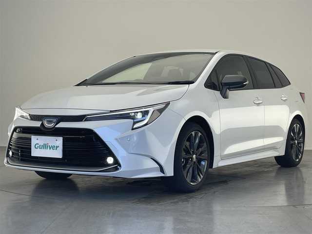 トヨタ カローラツーリング ハイブリッド ダブルバイビー 愛知県 2023(令5)年 1.7万km プラチナホワイトパールマイカ 純９型ＤＡナビ　フルセグＴＶ　バックカメラ　ＡＣ１００Ｖ　ＥＴＣ２．０　ワイヤレス充電　ＢＳＭ　前後ドラレコ　セーフティセンス　衝突軽減　シートヒーター　スペアタイヤ　ｎａｎｏｅＸ　追従クルコン　禁煙　LEDヘッドライト　オートハイビーム　USBポート　電子パーキング　ブレーキホールド　Bluetooth　前後ドラレコ