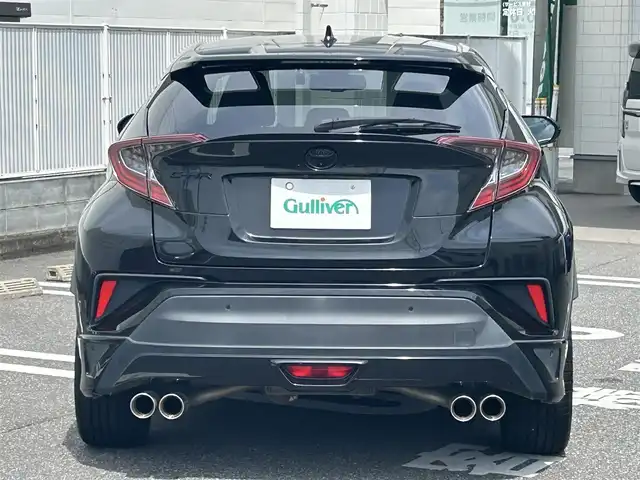 トヨタ Ｃ－ＨＲ G－T 群馬県 2018(平30)年 4.4万km ブラックマイカ 4WD/寒冷地仕様車/純正SDナビ（FM・AM/CD・DVD/Bluetooth）/フルセグTV/バックカメラ/ビルトインETC/純正ドライブレコーダー（前方）/プリクラッシュ/横滑り防止装置/レーンキープアシスト/パーキングセンサー/レーダークルーズコントロール/BSM/レザーシート/シートヒーター（D/N席）/純正フロアマット/オートライト/オートハイビーム/LEDヘッドライト/ガナドール4本だしマフラー/モデリスタフルエアロ/純正18インチアルミホイール/プッシュスタート/スマートキー/取扱説明書/保証書/記録簿