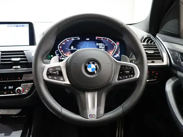 ＢＭＷ Ｘ３ xDrive20d Mスポーツ 静岡県 2021(令3)年 3.7万km サファイアブラックP 1オーナー /ACC　LKA　BSM　/ナビ TV BT 360°カメラ /ハーフレザーシートヒーター /パワーバックドア /ヘッドアップディスプレイ /スマートキーX2 /ワイヤレス充電/F、Rドラレコ/オートハイビーム /ドアバイザー /保証書、取説