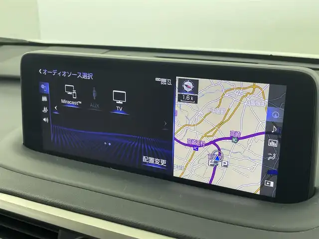 レクサス ＲＸ 450h Fスポーツ 群馬県 2021(令3)年 5.3万km ホワイトノーヴァガラスフレーク サンルーフ　TRDエアロ　１２．３型ナビ　全方位カメラ　衝突軽減　ＢＳＭ　ＨＵＤ　レーダークルーズ　パドルシフト　メモリー付赤革シート　シートヒーター　エアーシート　ハンドルヒーター　パワーバック　純正アルミ　ＥＴＣ　ドラレコ　禁煙