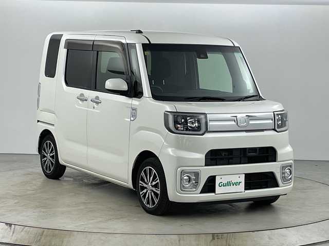 ダイハツ ウェイク G ターボ SA Ⅱ 愛知県 2016(平28)年 6.7万km パールホワイトⅢ 禁煙車/ターボ/純正オーディオ/【CD USB AUX FM AM 品番:CUK-W66D】/衝突軽減ブレーキ/レーンキープアシスト/後部コーナーセンサー/アイドリングストップ/両側パワースライドドア/ベンチシート/ステアリングリモコン/純正フロアマット/純正14インチアルミホイール/プッシュスタート/スマートキー/スペアキー1本/オート電動格納ドアミラー/HIDヘッドライト/オートライト/フロントフォグランプ/ISO FIX