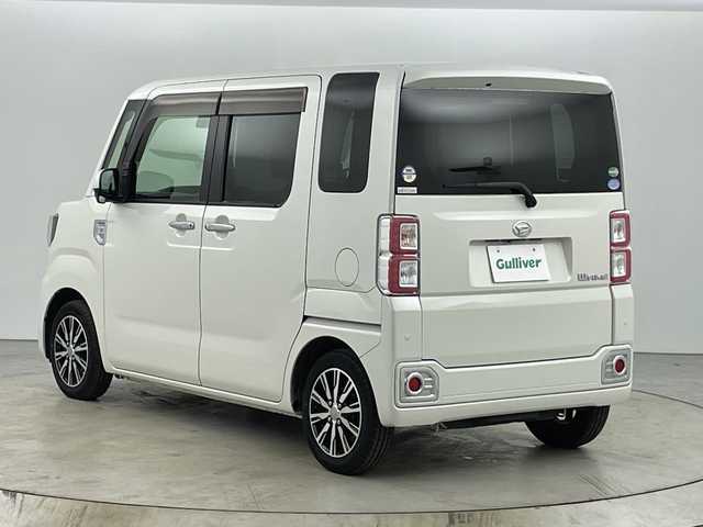ダイハツ ウェイク G ターボ SA Ⅱ 愛知県 2016(平28)年 6.7万km パールホワイトⅢ 禁煙車/ターボ/純正オーディオ/【CD USB AUX FM AM 品番:CUK-W66D】/衝突軽減ブレーキ/レーンキープアシスト/後部コーナーセンサー/アイドリングストップ/両側パワースライドドア/ベンチシート/ステアリングリモコン/純正フロアマット/純正14インチアルミホイール/プッシュスタート/スマートキー/スペアキー1本/オート電動格納ドアミラー/HIDヘッドライト/オートライト/フロントフォグランプ/ISO FIX