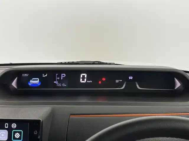 ダイハツ タント ファンクロスターボ 埼玉県 2023(令5)年 1.1万km ブラックマイカメタリック/シャイニングホワイトパール スマートアシスト　社外８インチディスプレイオーディオ　パノラマモニター　ＢＳＭ　アダプティブクルーズコントロール　シートヒーター　ＨＤＭＩ　純正アルミホイール　オートハイビーム　ＬＥＤライト　地デジ