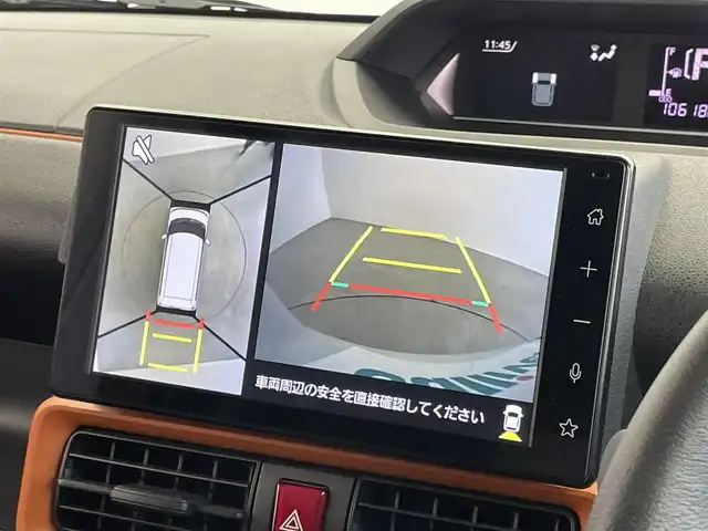 ダイハツ タント ファンクロスターボ 埼玉県 2023(令5)年 1.1万km ブラックマイカメタリック/シャイニングホワイトパール スマートアシスト　社外８インチディスプレイオーディオ　パノラマモニター　ＢＳＭ　アダプティブクルーズコントロール　シートヒーター　ＨＤＭＩ　純正アルミホイール　オートハイビーム　ＬＥＤライト　地デジ