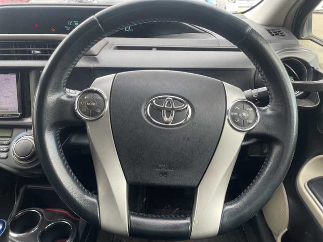 トヨタ アクア G 長野県 2014(平26)年 19.4万km ブラック ・社外7インチメモリーナビゲーション/CD DVD フルセグTV Bluetooth/・バックカメラ/・ETC/・モデリスタAW/・電動格納ミラー/・スマートキー/・エンジンプッシュスタート/・フロアマット