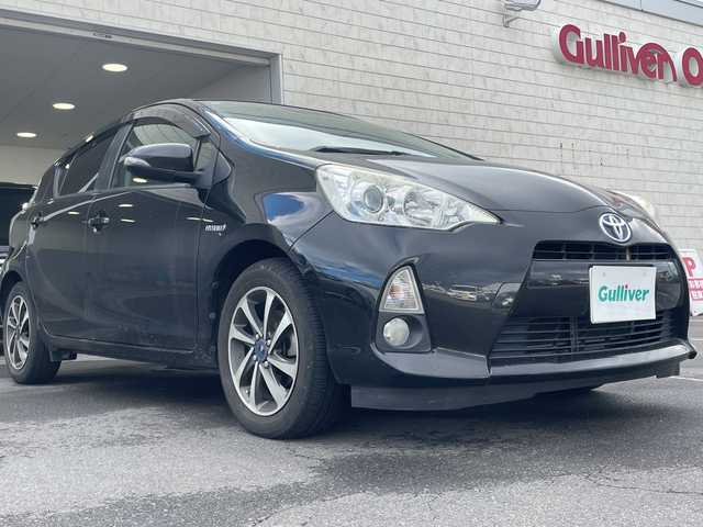 トヨタ アクア G 長野県 2014(平26)年 19.4万km ブラック ・社外7インチメモリーナビゲーション/CD DVD フルセグTV Bluetooth/・バックカメラ/・ETC/・モデリスタAW/・電動格納ミラー/・スマートキー/・エンジンプッシュスタート/・フロアマット